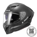 LS2 FF807 DRAGON NEGRO MATTE FIBRA DE CARBONO