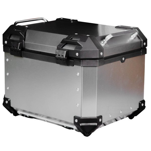 MALETA PARA MOTO TOP CASE 4RS E70 45 LITROS GRIS ALUMINIO - Imagen 3