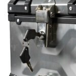 MALETA PARA MOTO TOP CASE 4RS E70 45 LITROS GRIS ALUMINIO - Imagen 2