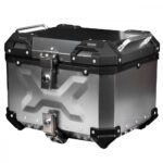 MALETA PARA MOTO TOP CASE 4RS E70 45 LITROS GRIS ALUMINIO