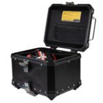 MALETA PARA MOTO TOP CASE 4RS E70 45 LITROS NEGRA ALUMINIO - Imagen 2