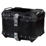 MALETA PARA MOTO TOP CASE 4RS E70 45 LITROS NEGRA ALUMINIO