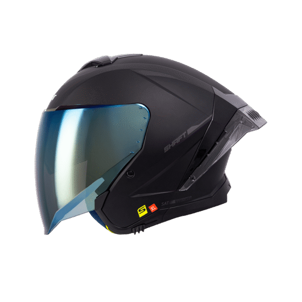 CASCO ABIERTO SHAFT 246SP SOLID NEGRO MATE
