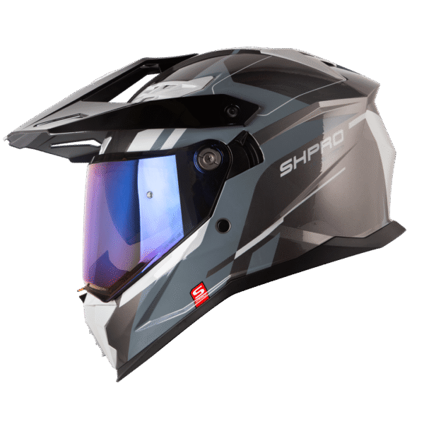 CASCO MULTIPROPOSITO SHAFT PRO MX 400DV RENDER GR/AZ