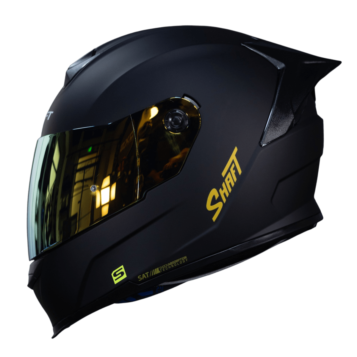 SH502DR CASCO INTEGRAL SHAFT 502SP SOLID MATTE BLACK GOLD - Imagen 1