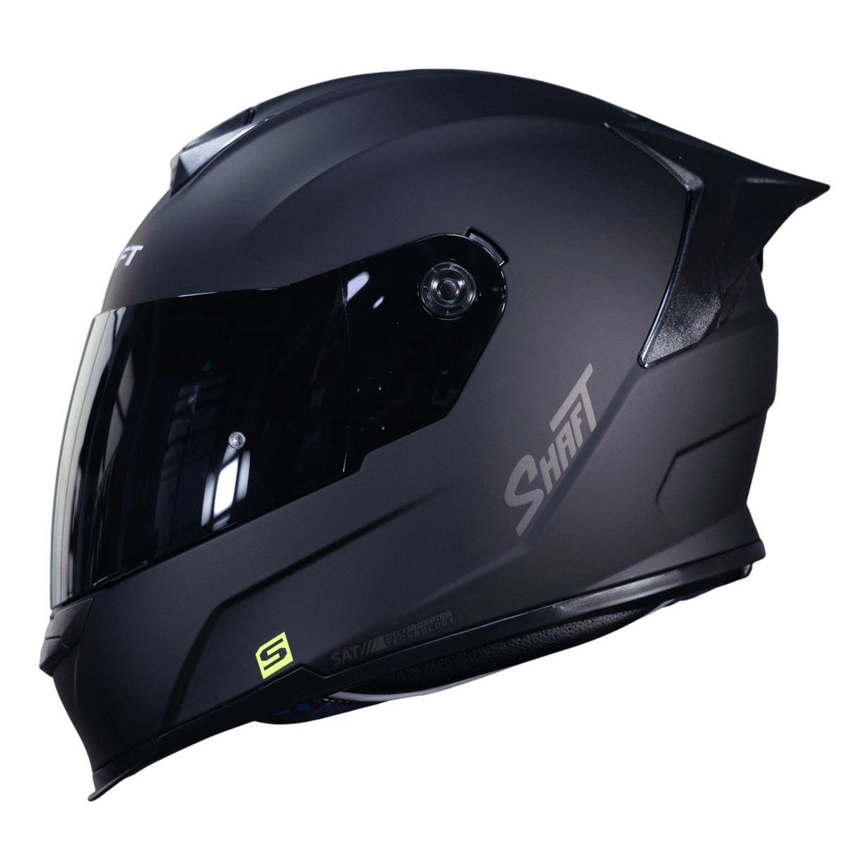 SH502N CASCO INTEGRAL SHAFT 502SP SOLID MATTE TOTAL BLACK - Imagen 1
