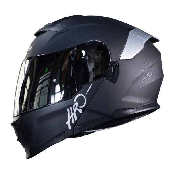 CASCO ABATIBLE HRO 3440DV SOLID BLACK SILVER MATTE