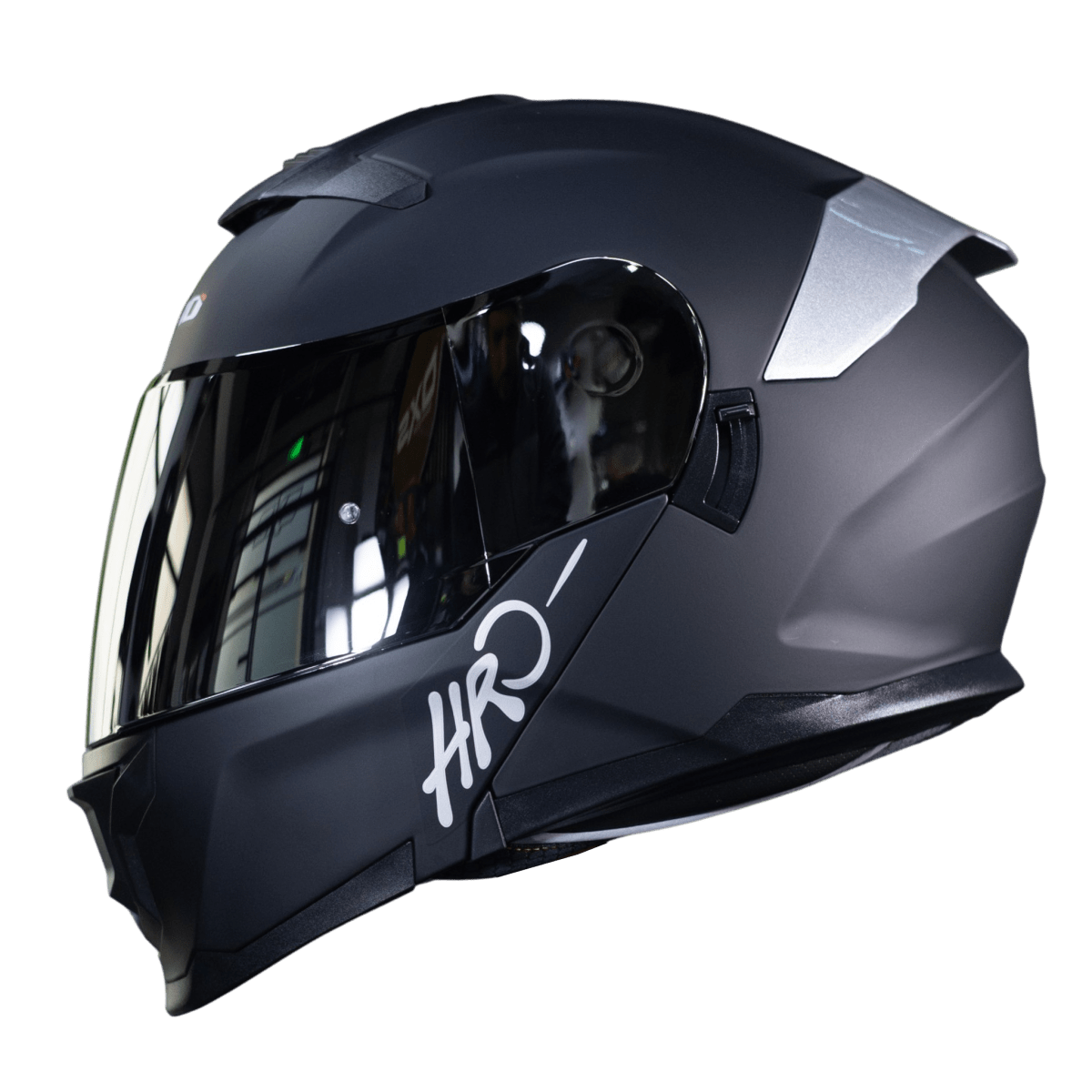 CASCO ABATIBLE HRO 3440DV SOLID BLACK SILVER MATTE