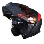 CASCO ABATIBLE HRO 3440DV SOLID BLACK RED MATTE - Imagen 2