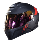 CASCO ABATIBLE HRO 3440DV SOLID BLACK RED MATTE - Imagen 3