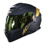CASCO ABATIBLE HRO 3440DV SOLID BLACK GOLD MATTE - Imagen 2