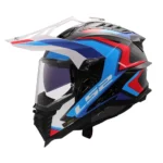 CASCO MULTIPROPOSITO LS2 MX 701 EXPLORER FRONTIER CARBONO WHITE BLUE - Imagen 3