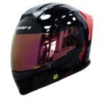 CASCO INTEGRAL SHAFT 502SP SOLID GLOSS BLACK RED - Imagen 2
