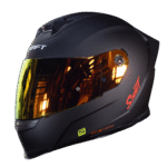 CASCO INTEGRAL SHAFT 502SP SOLID MATTE BLACK RED - Imagen 2