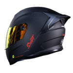 CASCO INTEGRAL SHAFT 502SP SOLID MATTE BLACK RED - Imagen 3
