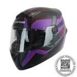 CASCO INTEGRAL GHB M-61 KRAXEN BLACK PURPLE MATTE