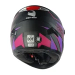 CASCO INTEGRAL GHB M-61 KRAXEN BLACK PURPLE MATTE - Imagen 2