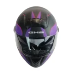 CASCO INTEGRAL GHB M-61 KRAXEN BLACK PURPLE MATTE - Imagen 4