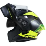 CASCO ABATIBLE ICH 3120 MIXTER BLACK YELLOW MATTE - Imagen 2