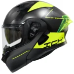 CASCO ABATIBLE ICH 3120 MIXTER BLACK YELLOW MATTE