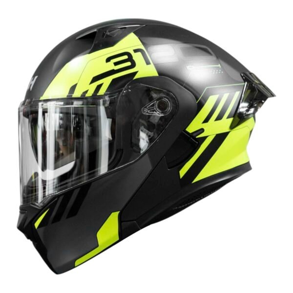 CASCO ABATIBLE ICH 3120 WESTSAY BLACK YELLOW MATTE