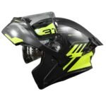 CASCO ABATIBLE ICH 3120 WESTSAY BLACK YELLOW MATTE - Imagen 2