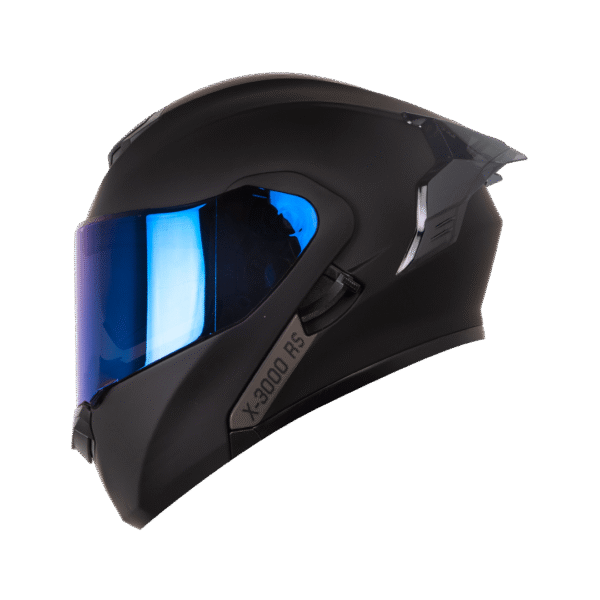 CASCO ABATIBLE X-ONE 3000RC BLACK AZUL SUN VISOR