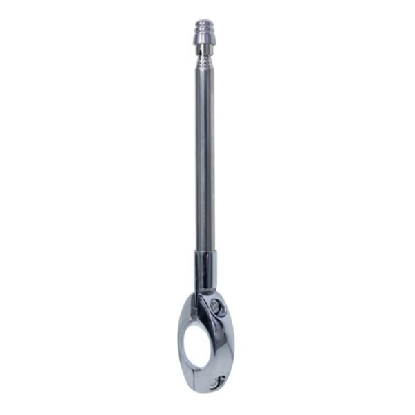ANTENA CORTA HILO CURADO PARA MOTO RETRACTIL CROMADA PARA MANILLAR
